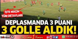 Isparta32spor deplasmanda 3 puanı 3 golle aldı