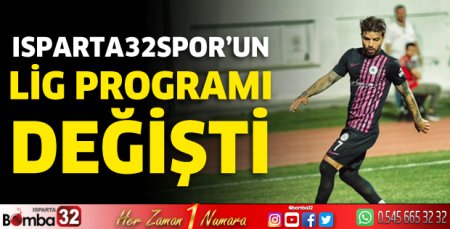Isparta32spor'un lig programı değişti