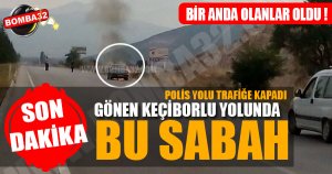 ISPARTA’ DA ARAÇ CAYIR CAYIR YANDI