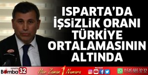 Isparta’ da İşsizlik Oranı Türkiye Ortalamasının Altında