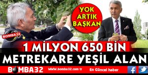 ISPARTA’DA 1 MİLYON 650 BİN  METREKARE YEŞİL ALAN BULUNUYOR