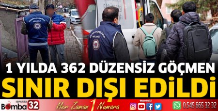 Isparta’da 1 yılda 362 düzensiz göçmen sınır dışı edildi