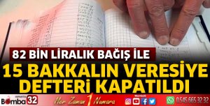 Isparta’da 15 bakkalın veresiye defterini kapatıldı