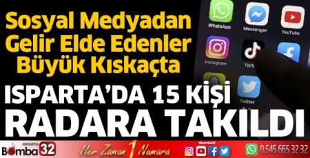 Isparta’da 15 kişi radara takıldı