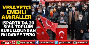 Isparta’da 20 Sivil Toplum Kuruluşundan Bildiriye Sert Tepki