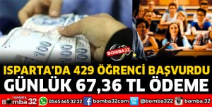 ISPARTA’DA 429 ÖĞRENCİ YARARLANACAK