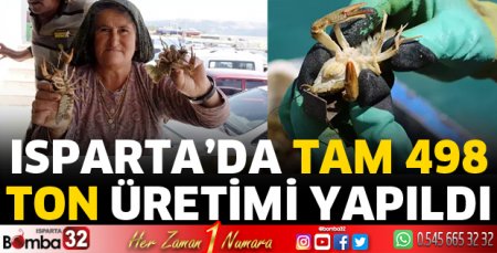 Isparta’da 498 ton kerevit üretildi