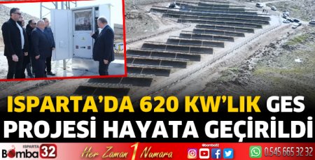 Isparta’da 620 kW’lık GES Projesi Hayata Geçirildi