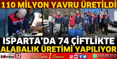Isparta’da 74 çiftlikte Alabalık üretimi yapılıyor