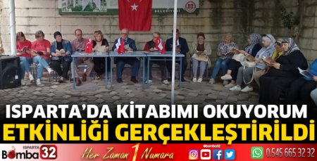 Isparta’da “Kitabımı okuyorum” etkinliği gerçekleştirildi