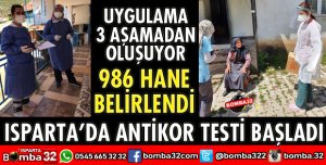 ISPARTA’DA ANTİKOR TESTİ BAŞLADI