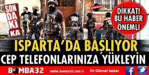 ISPARTA’DA BAŞLIYOR