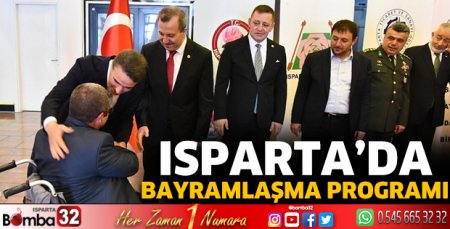 Isparta’da bayramlaşma programı 