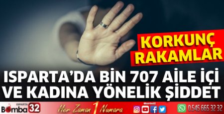 Isparta’da Bin 707 aile içi ve kadına yönelik şiddet