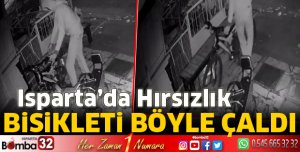 Isparta’da bisiklet hırsızlığı