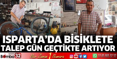 Isparta’da bisiklete rağbet artıyor