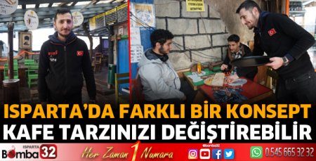 Isparta’da bu kafe farklı bir konsept