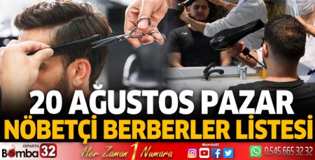Isparta’da bugün nöbetçi berberler listesi