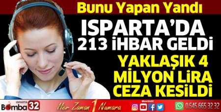 Isparta’da bunu yapan yandı