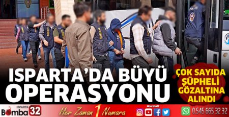 Isparta’da büyü operasyonu