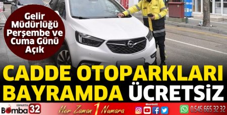 Isparta’da cadde otoparkları bayramda ücretsiz