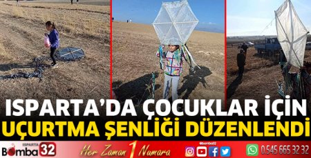 Isparta’da çocuklar için uçurtma şenliği düzenlendi 