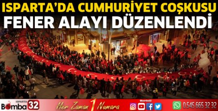 Isparta’da Cumhuriyet coşkusu 