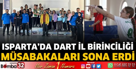 Isparta’da Dart müsabakaları sona erdi