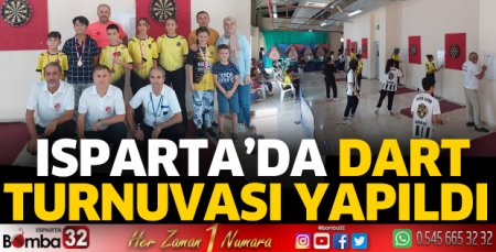 Isparta’da dart turnuvası düzenlendi