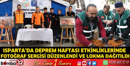 Isparta’da Deprem Haftası etkinliklerinde fotoğraf sergisi düzenlendi 