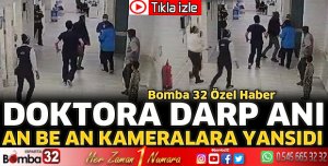 Isparta’da doktora darp anı kameralara yansıdı