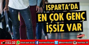 ISPARTA’DA EN ÇOK GENÇ İŞSİZ VAR
