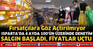 Isparta’da fahiş fiyat denetimleri
