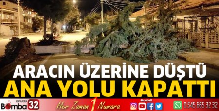 Isparta’da fırtına etkili oluyor