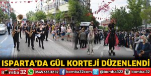 Isparta’da gül korteji düzenlendi