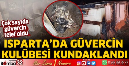 Isparta’da güvercin kulübesi kundaklandı
