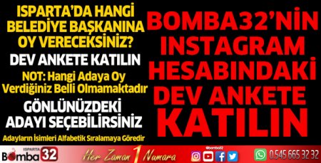 Isparta’da hangi belediye başkanı adayına oy vereceksiniz?