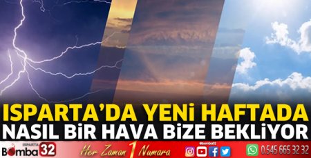 Isparta’da hava nasıl olacak?
