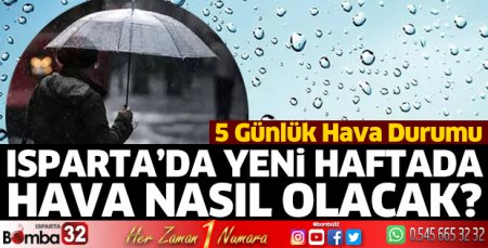 Isparta’da hava nasıl olacak?