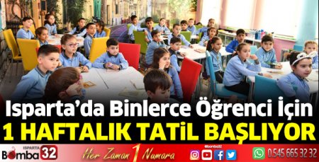 Isparta’da ilk dönemin ara tatili başlıyor