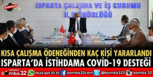 ISPARTA’DA İSTİHDAMA COVİD DESTEĞİ
