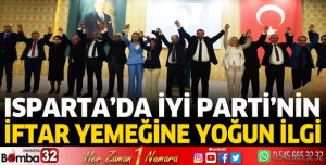 Isparta’da İYİ Parti’nin İftar Yemeğine Yoğun İlgi