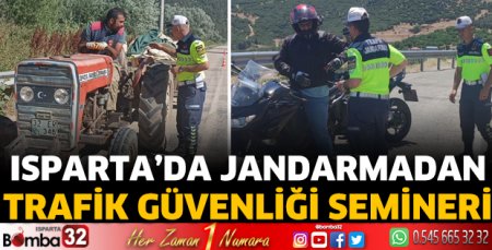 Isparta’da jandarmadan trafik güvenliği semineri