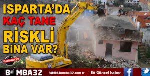 ISPARTA’DA KAÇ BİNADA RİSK TESPİT EDİLDİ?