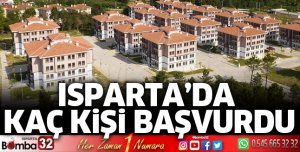 Isparta’da kaç kişi başvurdu?