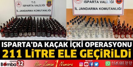 Isparta’da kaçak içki operasyonu