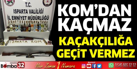 Isparta’da kaçakçılık operasyonu