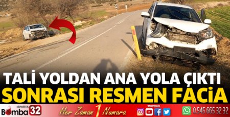 Isparta’da kazada 1 yaralı