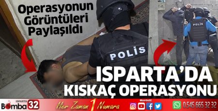 Isparta’da Kıskaç operasyonunda 2 gözaltı