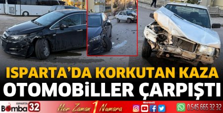Isparta’da korkutan kaza